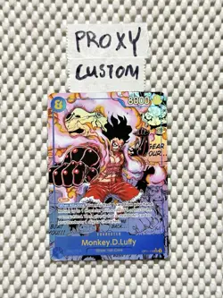 *CUSTOM / FAN-MADE* One Piece OP11-118 Monkey.D.Luffy Manga Near Mint - Image 1