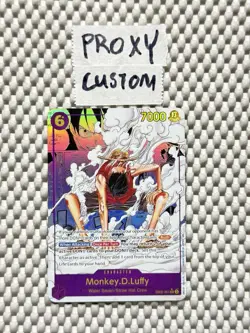*CUSTOM / FAN-MADE* One Piece EB02-061 Monkey.D.Luffy Manga Near Mint - Image 1