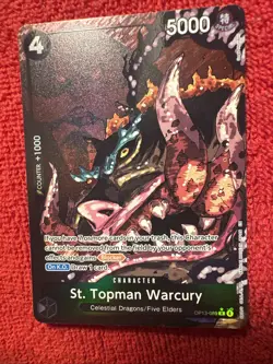One Piece St. Topman Warcury (Alternate Art) OP13-089 Carrying On His Will Foil - Image 1