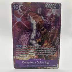 One Piece TCG Donquixote Doflamingo OP14-069 SR Alt Art Azure Sea's Seven NM - Image 1