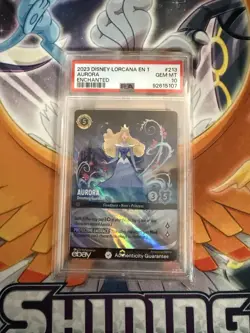 Disney Lorcana Aurora EN 1 The First Chapter Enchanted #213 PSA 10 Gem Mint - Image 1