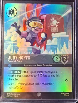Lorcana Winterspell Judy Hopps - Snowball Patrol Epic 221/204 - Image 1