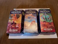 Disney Lorcana The First Chapter Set Of 3 Sealed Starter Decks - Image 1
