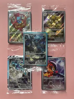 Pokemon TCG Bundle Of 5 ETB Sealed Promo Cards Brand New - Image 1