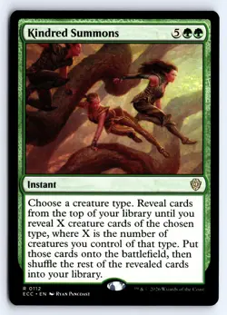 Kindred Summons 112 Rare Commander: Lorwyn Eclipsed Magic: The Gathering NM - Image 1