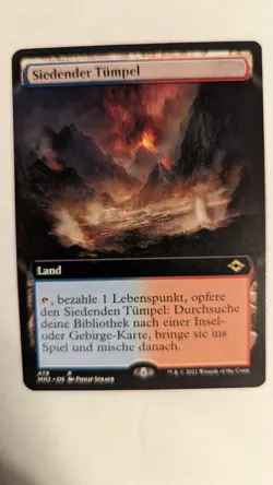 1x Scalding Tarn Extended Art GERMAN NM - MTG Modern Horizons 2 MH2 x1 - Image 1