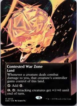 Contested War Zone (0053) (Borderless) 53 Edge of Eternities: Stellar Sights NM - Image 1
