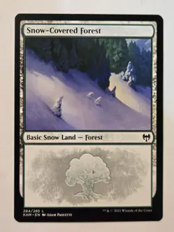 MTG Snow-Covered Forest Kaldheim 284/285 Regular Land - Image 2