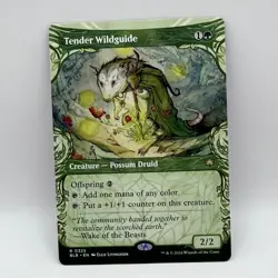 Tender Wildguide 0325 Bloomburrow Borderless Showcase Possum Druid MTG Rare - Image 2