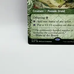Tender Wildguide 0325 Bloomburrow Borderless Showcase Possum Druid MTG Rare - Image 5