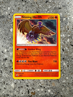 Pokemon TCG Cards Shining Ho-Oh SM70 Black Star Promo Holo - Image 1