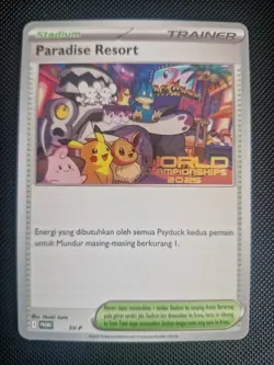 Indonesian - Pokemon World Championships Paradise Resort Sv-p 224 2025 NM - Image 1