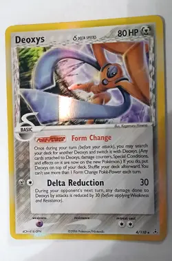 Deoxys (Defense Form) 4/110 Pokemon EX Holon Phantoms 2006 Holo Rare - LP - Image 3