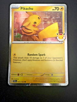 Pikachu 2026 Pokemon Day Cosmo Holo NM!!! 051/162 - Image 1