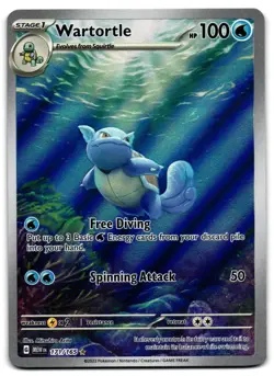 Wartortle 171/165 - 🌊 151 Illustration Rare Pokemon TCG 🖤 - LP - Image 1