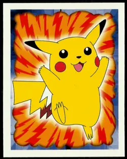 POKEMON SERIES 1, MERLIN TOPPS STICKER # 25, PIKACHU, YEAR 1999 - Image 1