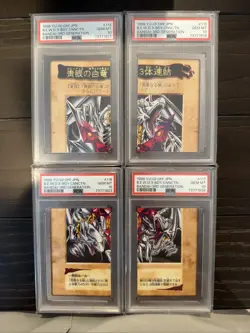 1998 Yu-Gi-Oh! Bandai Blue Eyes White Dragon 3 Body Connection PSA 10 - Image 2