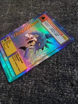 Vintage Digimon CCG Battle Series 1 Holo Card Dolphmon ST-35S - Image 4
