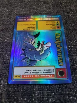 Vintage Digimon CCG Battle Series 1 Holo Card Dolphmon ST-35S - Image 5