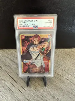 PSA 10 GEM MINT SHANKS OP01-120 SEC JPN ROMANCE DAWN 2022 ONE PIECE #120 - Image 1