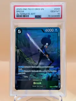 One Piece Brook Alternate Art EB02-048 Psa 10 - Image 2
