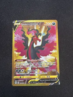 Pokemon Galarian Moltres v TCG Brilliant Stars Holo Card 183/172 Secret Rare - Image 1