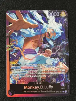Monkey.D.Luffy - OP09-061 SR Leader Starter Deck 26 Holo Foil One Piece TCG NM - Image 1