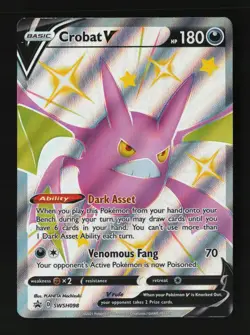 Crobat V SWSH098 Holo Promo Sword & Shield Promo Pokemon Cards - Image 1