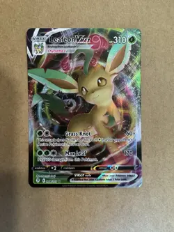 Pokemon TCG Leafeon VMAX Holo Ultra Rare Card Evolving Skies 008/203 - Image 1