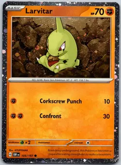 Larvitar 105/197 (Cosmos Holo) Common Miscellaneous Cards & Products NM - Image 1