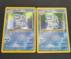 Pokemon TCG 3 Card Lot Base set Holo Blastoise & 2x Base Set 2 holo Blastoise - Image 3