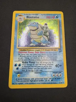Pokemon TCG 3 Card Lot Base set Holo Blastoise & 2x Base Set 2 holo Blastoise - Image 5