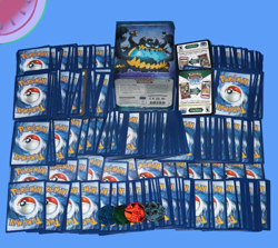 Mixed LOT of 400 POKEMON TRADING CARDS 2019-2026 Uncommon Rare with Stacking Tin - Image 2