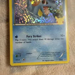 021 Pokemon TCG Totodile Holo Card 18/25 McDonald's 25th Celebrations - Image 2