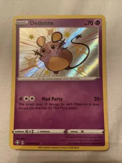 Dedenne SV051/SV122 - Shining Fates - Shiny Holo Rare Pokemon Card Near Mint - Image 1