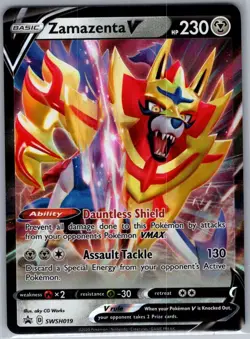 Zamazenta V SWSH019 SWSH: Sword & Shield Promo Cards - Pokemon Card - NM - Image 1