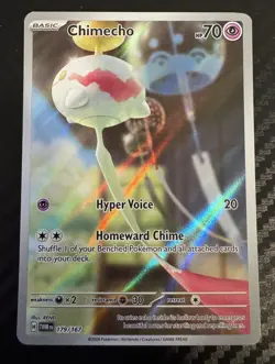 Chimecho 179/167 Sv06: Twilight Masquerade Holo Full Art Pokemon Card - Image 1