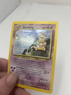 Pokemon TCG Slowking Neo Genesis Holo Rare Card 14/111 Unlimited w/ Swirl - Image 1