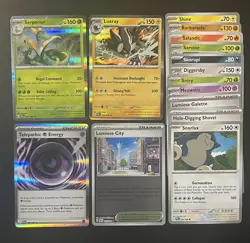 Pokemon Perfect Order 15 Card Lot Holo Serperio, Luxray, Telepathic Energy - Image 1