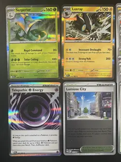 Pokemon Perfect Order 15 Card Lot Holo Serperio, Luxray, Telepathic Energy - Image 2