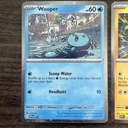 Wooper 155 Sv: Scarlet & Violet Promo Cards Holo + Pachirisu 158 - Image 2