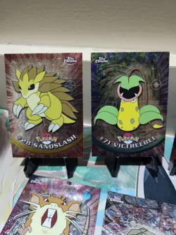 Topps Pokemon Chrome Card Lot of 11 (Cards Vary In Condition- See Description) - Image 2