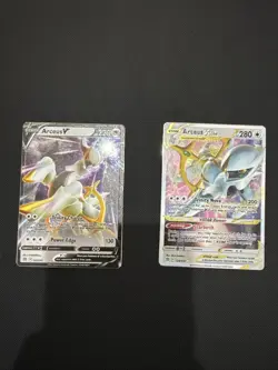 Pokemon TCG Arceus V and Arceus Vstar Premium Collection Cards - Image 2