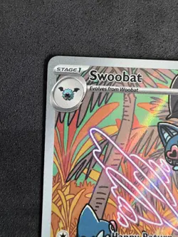 Swoobat 120/086 Illustration Rare White Flare Pokemon Card English - Image 2
