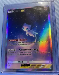 Pokemon Mew Anime Card Full Art Fanart Custom Card Holo ACG DIY - Image 1