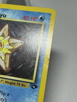 Pokemon Misty's Staryu Regular Common Card 92/132 Gym Challenge Basic English - Image 3