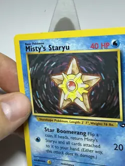 Pokemon Misty's Staryu Regular Common Card 92/132 Gym Challenge Basic English - Image 4