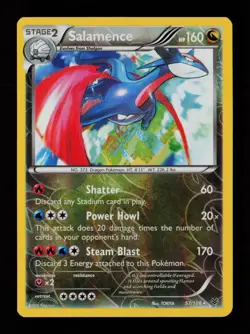 Salamence 57/108 Reverse Holo Rare XY - Roaring Skies Pokemon Card - Image 1