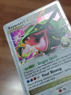 Rayquaza C Lv.X DP47 Black Star Promo Diamond & Pearl Holo Rare Pokemon Card PL! - Image 2