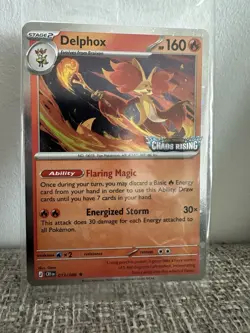 Delphox 013/086 Stamped Promo SEALED Chaos Rising Pokemon Card - Image 1
